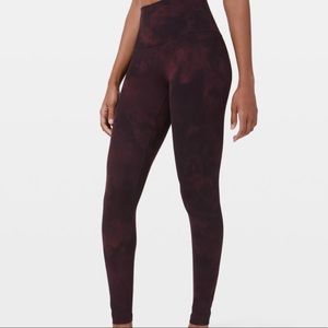 Lululemon Align Leggings Diamond Dye Cassis Black